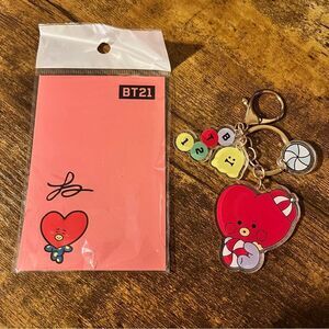 NEW BTS BT21 Keychain TATA / V